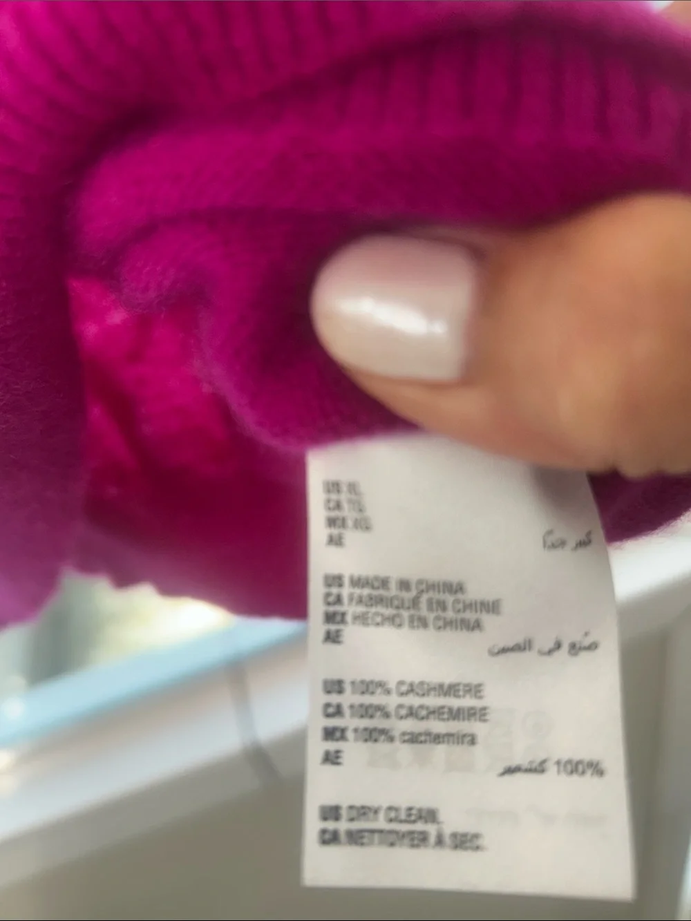 Charter Club Women's Crewneck Sweater in Deep Magenta 100 percent cashmere pink